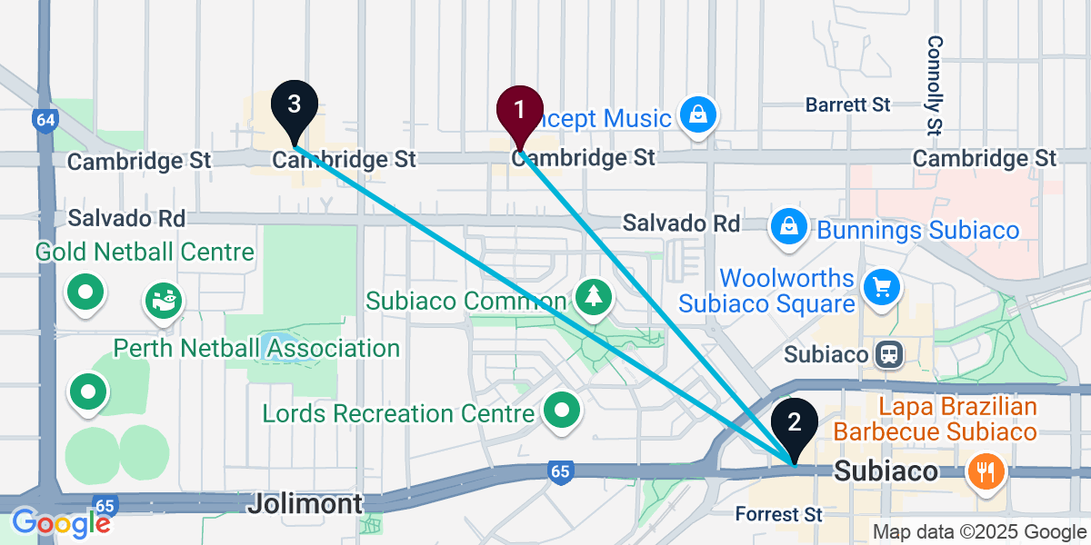 Map for 3-Stop Wembley Live music Bar Crawl