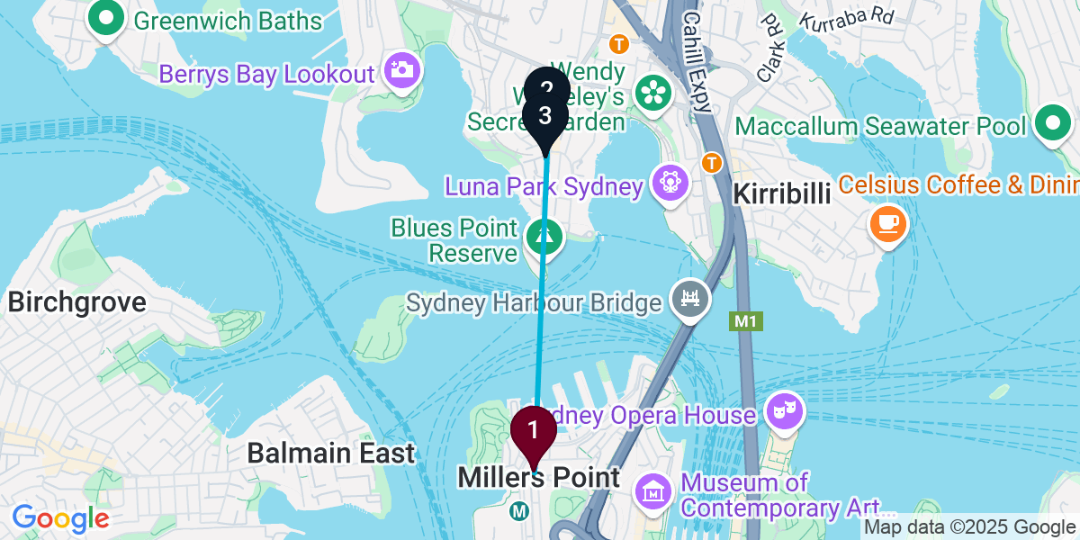 Map for 3-Stop The Rocks Wine bar Bar Crawl